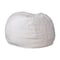 Flash Furniture Bean Bag Chair, White Back, 30 in W 30" L 18" H DG-BEAN-SMALL-FUR-WH-GG - alternate 1